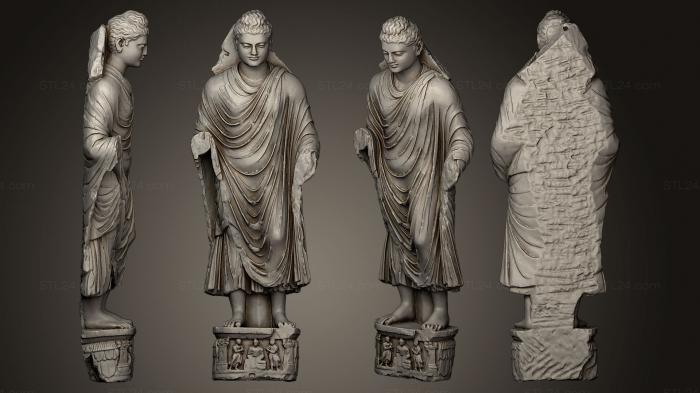 Buddha figurines (Gandhara Buddha, STKBD_0048) 3D models for cnc